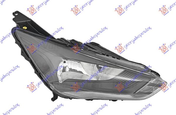 HEAD LAMP ELECTRICAL BLACK W/LED DRL (VALEO)