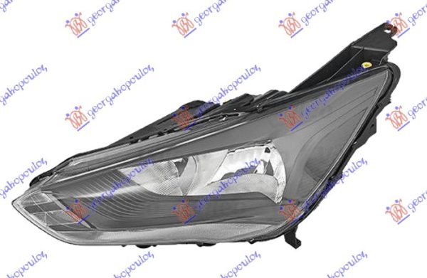 HEAD LAMP ELECTRICAL BLACK W/LED DRL (VALEO)