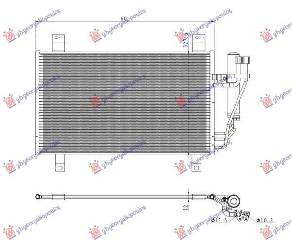 CONDENSER 2.5 PETROL/HYBRID (721x386x12) (KOYO)