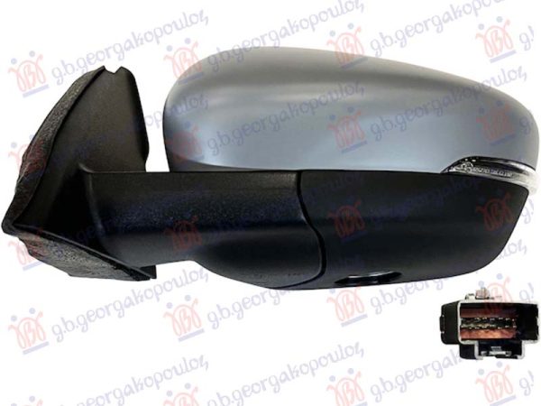 DOOR MIRROR ELECTRICAL HEATED FOLDABLE PRIMED (W/SIDE LAMP & FOOT LAMP & BLIS)