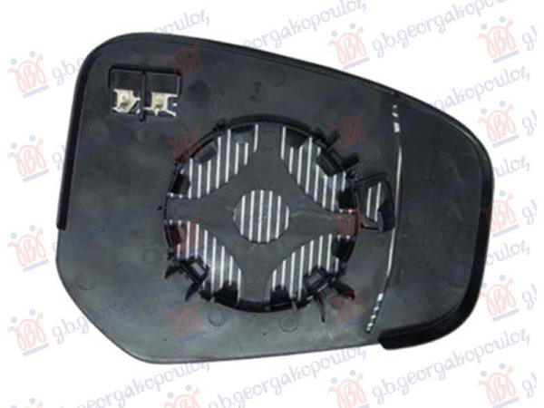 DOOR MIRROR GLASS HEATED 2017- (ASPHERICAL GLASS)