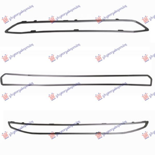 GRILLE MOULDINGS GRAY (SET 3 PCS)