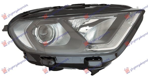 FAR ELEKTRICNI CRNI (H18/H1) LED (SA MOTOROM) (DEPO) DESNO