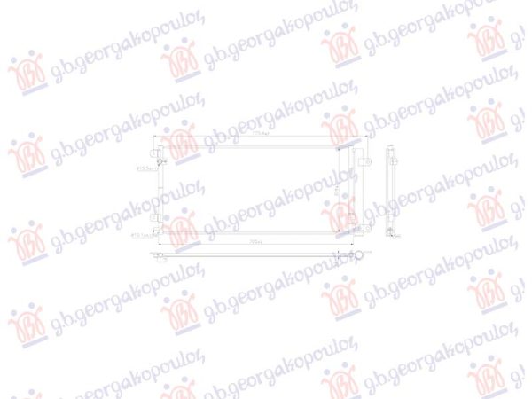 CONDENSER 1.0-1.5 VTEC PETROL (665x305x12) (KOYO)