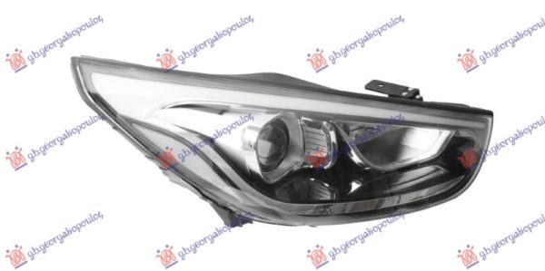 FAR ELEKTRICNI SA LED DNEVNIM SVETLOM (HROM LAJSNA) (DEPO) DESNO