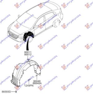 FRONT INNER FENDER (O)