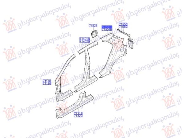 REAR FENDER (O)