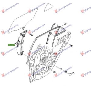 REAR WINDOW REGULATOR MANUAL (O)