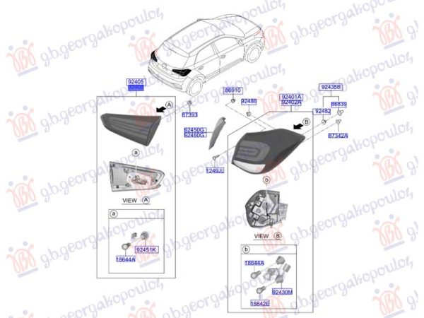 TAIL LAMP INNER (O)