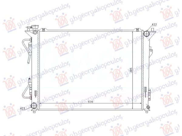RADIATOR PETROL MANUAL/AUTOMATIC (635x480) (VALEO)