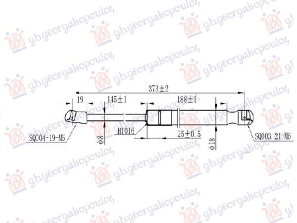AMORTIZER HAUBE (373L-320N)