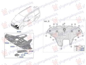 FRONT BUMPER UNDER COVER PLASTIC (O)