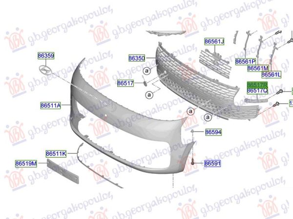 FRONT BUMPER BRACKET SIDE PLASTIC (O)