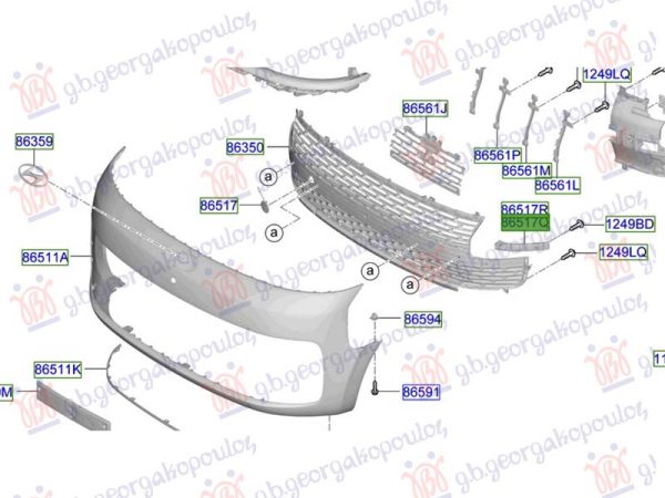 FRONT BUMPER BRACKET SIDE PLASTIC (O)