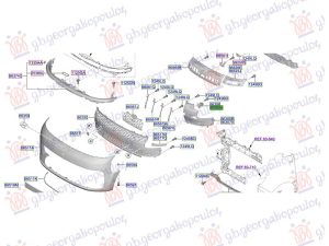 FRONT BUMPER GRILLE BRACKET (O)