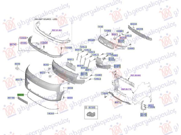 FRONT BUMPER SPOLILER (O)