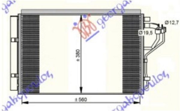 CONDENSER 1.4-1.6i PETROL(555x385x16) (KOYO)