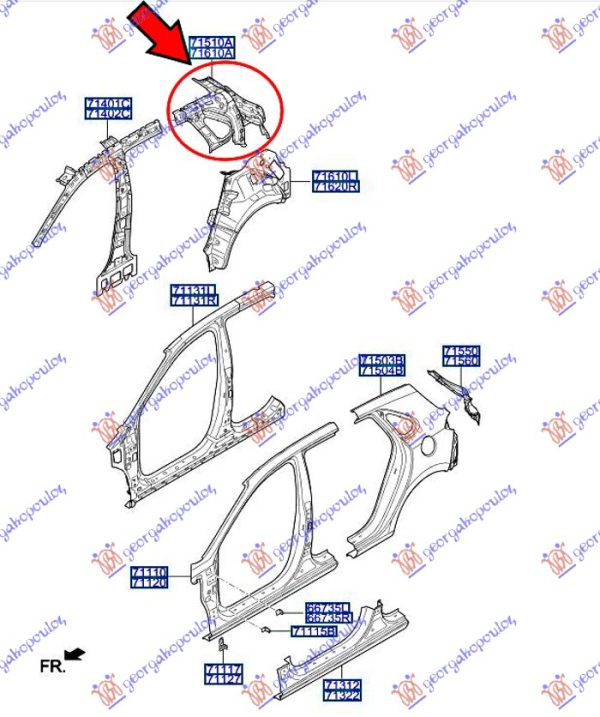TAIL LAMP PANEL (H/B) (O)