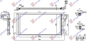 HLADNJAK KLIME 1.0-1.4 T-GDI/1.6 MPI BENZIN - 1.6 CRDI DIZEL (608x284x16)