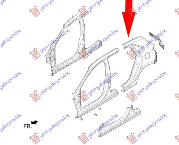 REAR FENDER (O)