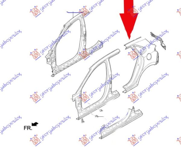 REAR FENDER (O)