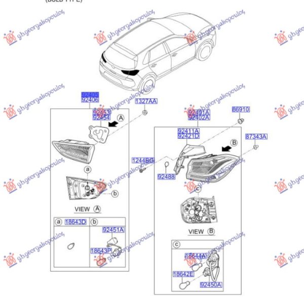 TAIL LAMP INNER (O)