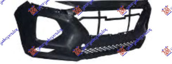 FRONT BUMPER (ASSY) W/LOWER GRILLE & SPOILER (W/TOW HOOK COVER HOLE)