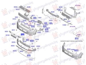 FRONT BUMPER SIDE MOULDING BLACK (O)