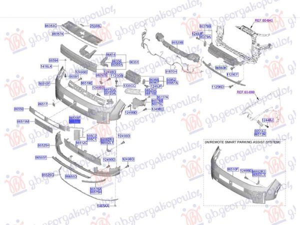 FRONT BUMPER SIDE MOULDING BLACK (O)