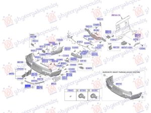 REAR BUMPER MOULDING (O)