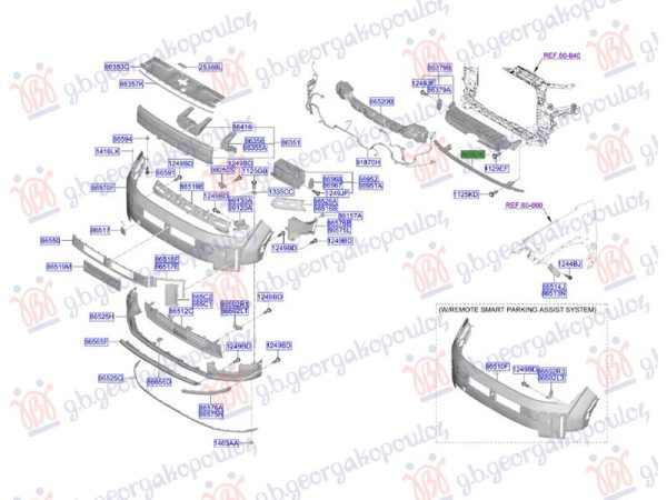 FRONT BUMPER REINFORCEMENT (O)