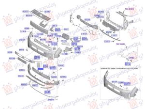 FRONT BUMPER GRILLE LOWER (O)