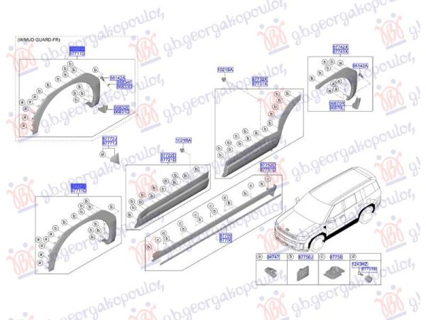 FRONT FENDER FLARE (O)