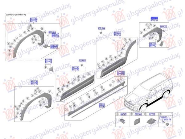 REAR FENDER FLARE (O)