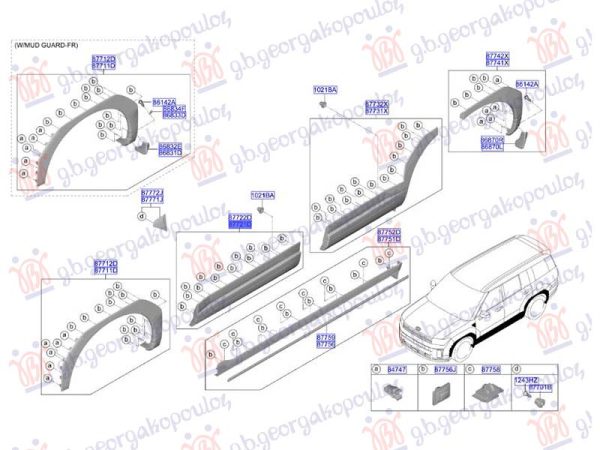 FRONT DOOR MOULDING (O)