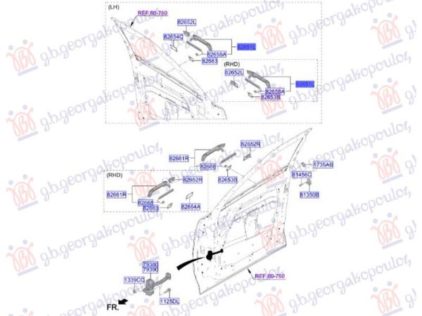 DOOR HANDLE OUTER FRONT (O)