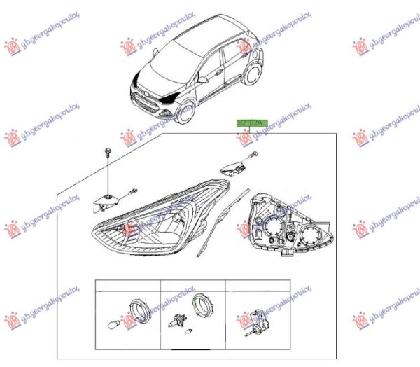 HEAD LAMP ELECTRICAL (H4/H7) (O)