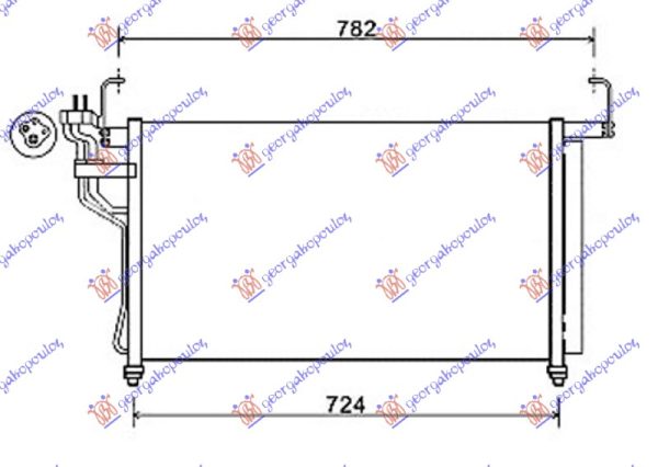 HLADNJAK KLIME 2.5 CRDi (675x395x16)