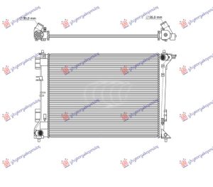 HLADNJAK MOTORA 1.6 GDi 2.0i BENZIN (MAN) (640x460) (CESKA) (VALEO)