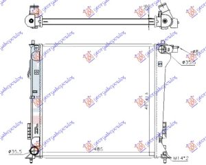 RADIATOR 1.6 GDi TURBO PETROL AUTOMATIC (490x470x26) (KOYO)