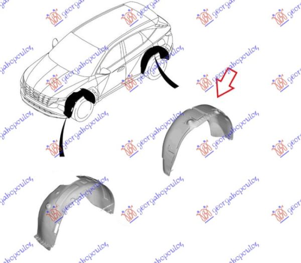 REAR INNER FENDER (O)