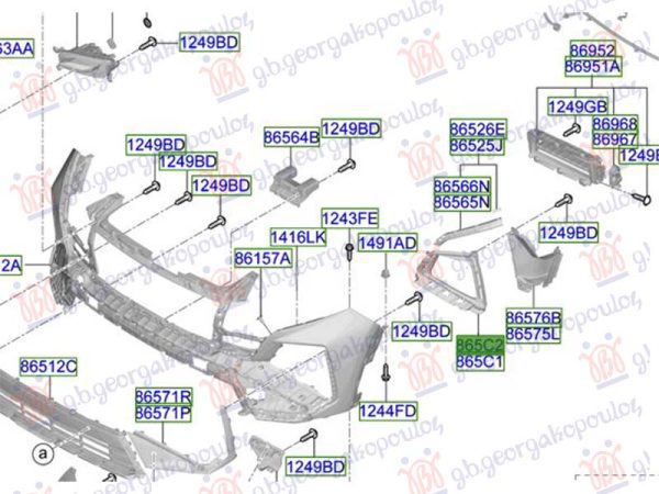 HEAD LAMP FRAME (O)