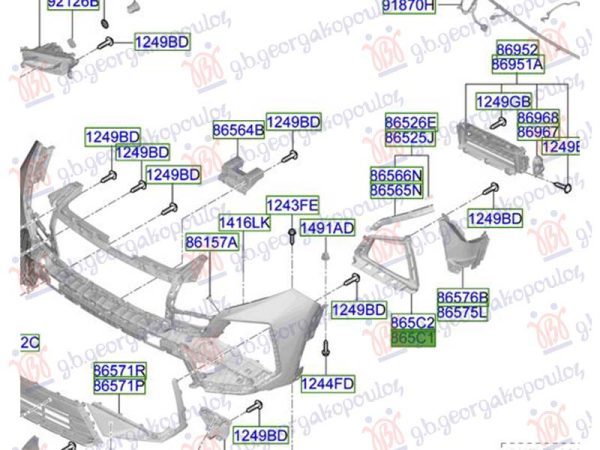 HEAD LAMP FRAME (O)