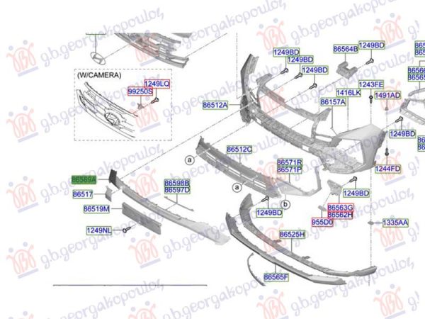 FRONT BUMPER MOULDING (O)
