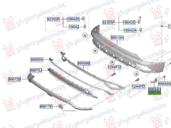 REAR BUMPER SIDE BRACKET (O)