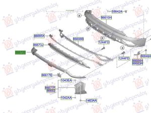 REAR BUMPER SPOILER LOWER (O)