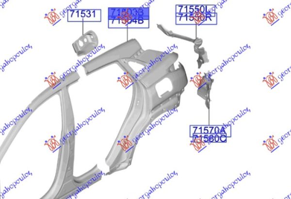 REAR FENDER (O)