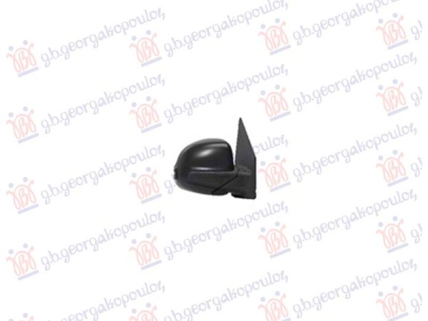 DOOR MIRROR ELECTRICAL HEATED FOLDABLE PAINTED BLACK (W/SIDE LAMP & BLIS) (10Pin) (CONVEX GLASS)