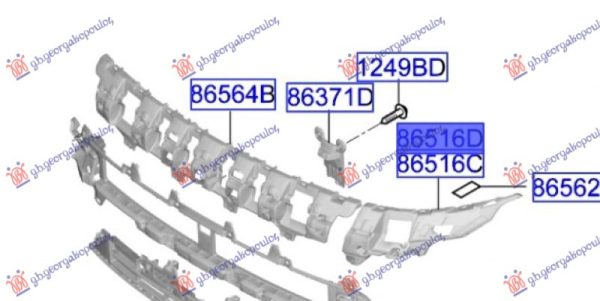 FRONT BUMPER STIFFENER (O)