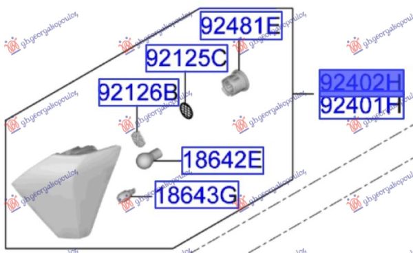TAIL LAMP BUMPER (O)